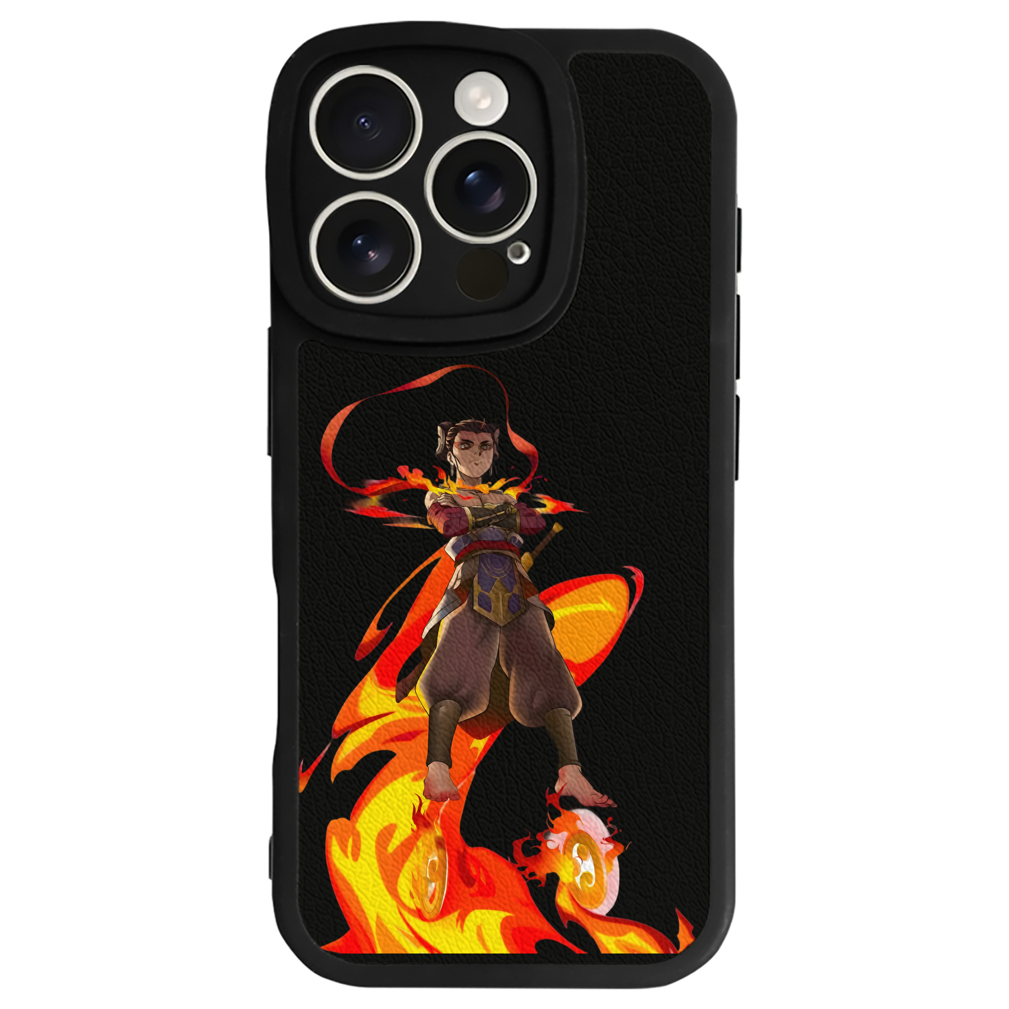 （画像用） Ne Zha 2 ナタ 魔童の大暴れ 【iPhone 16シリーズ対応】シリコンスマホケース（レザー調） 材質：シリコン